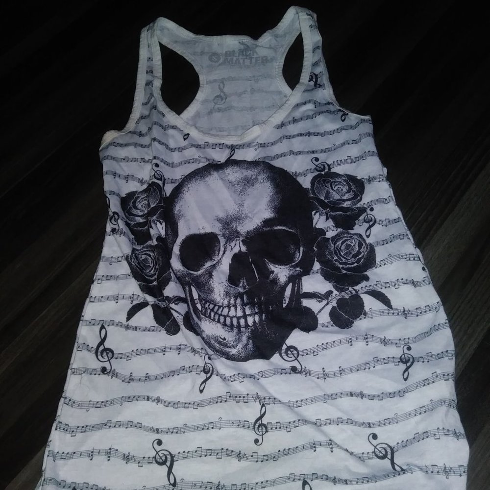 Skull/Music Tank Top